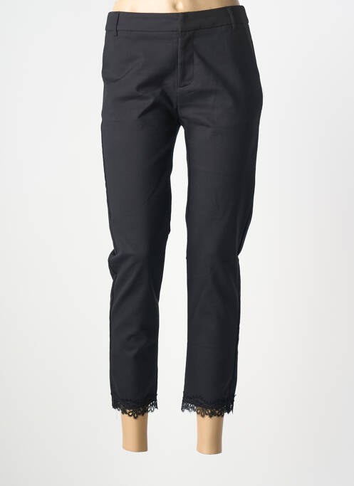 Pantalon 7/8 stretch taille normale noir DROLE DE COPINE femme