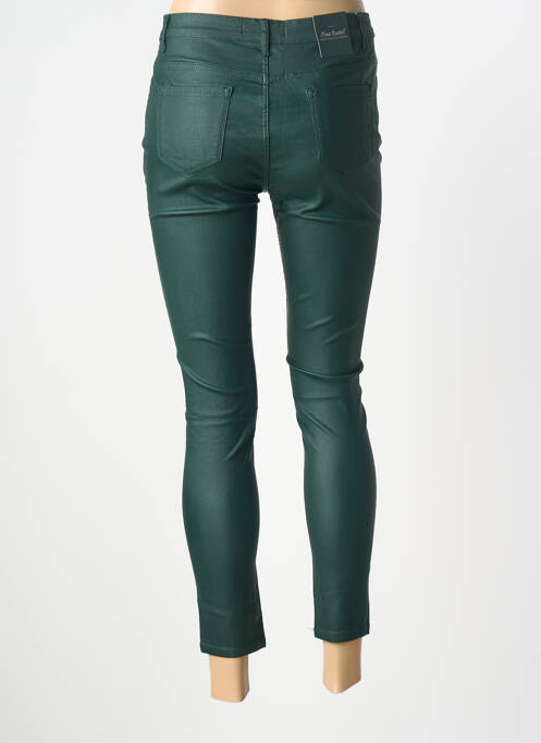 Pantalon 7/8 stretch taille normale vert NINA CARTER femme