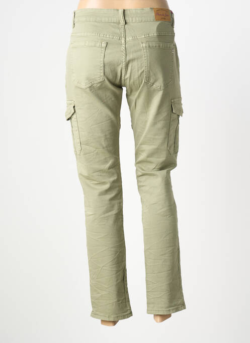 Pantalon cargo poches taille normale vert PLACE DU JOUR femme