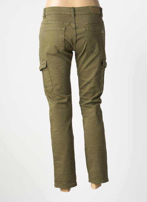 Pantalon cargo poches taille normale vert PLACE DU JOUR femme