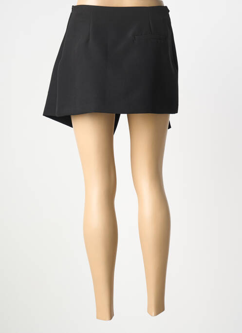 Jupe courte coupe droite noir LUMINA femme