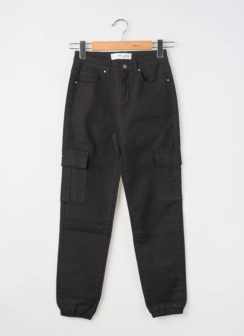 Pantalon cargo poches taille normale noir NINA CARTER femme