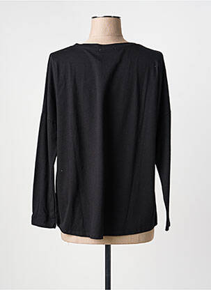 Top imprimé fantaisie manches longues noir LM LULU femme