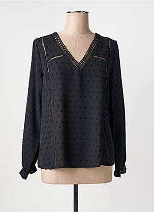 Blouse manches longues manches longues noir M & G MONOGRAM femme