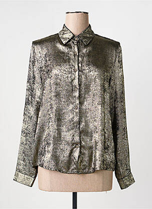 Chemisier coupe droite manches longues or SUZZY & MILLY femme