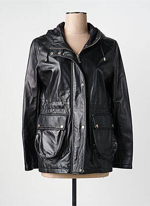 Veste en cuir poches noir NOUHAILA CUIR femme