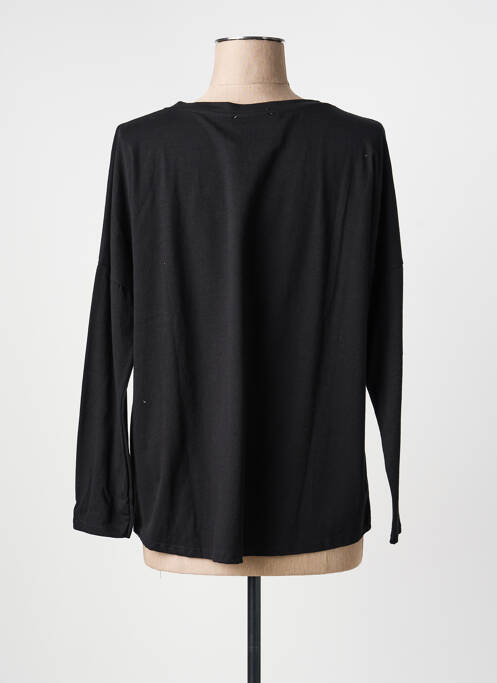 Top imprimé fantaisie manches longues noir LM LULU femme