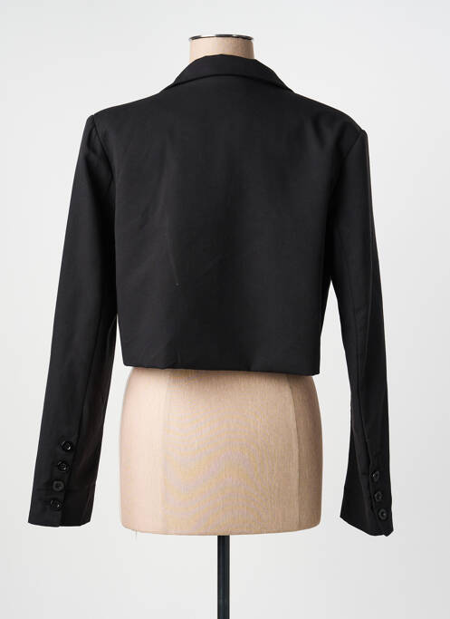 Veste casual col tailleur noir AÏKHA femme