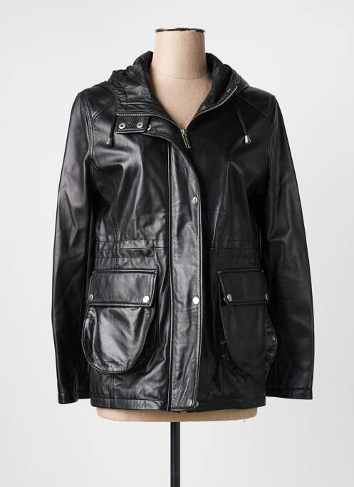 Veste en cuir poches noir NOUHAILA CUIR femme