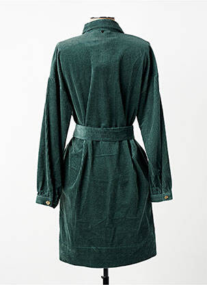 Robe mi-longue manches longues manches longues vert RIVER WOODS femme