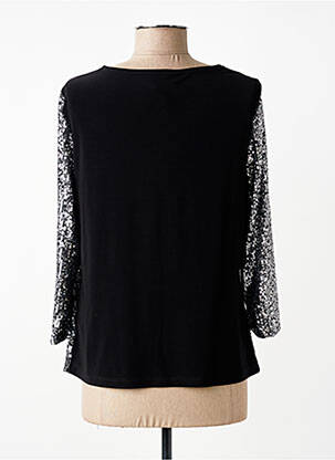 Top stretch manches longues argent JOSEPH RIBKOFF femme