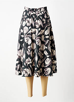 Jupe mi-longue taille normale noir TARA JARMON femme