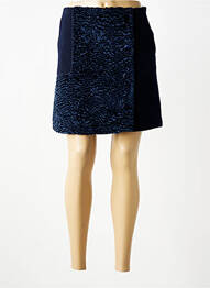 Jupe courte taille normale bleu TRICOT CHIC femme