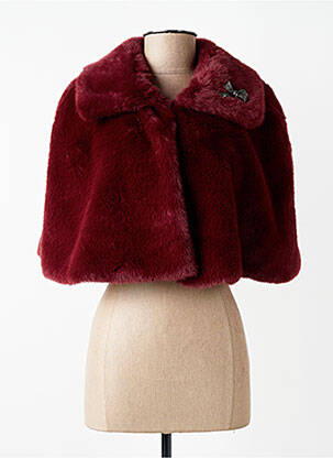 Boléro effet matière satinée rouge JOSEPH RIBKOFF femme