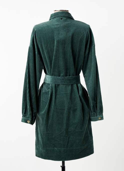 Robe mi-longue manches longues manches longues vert RIVER WOODS femme