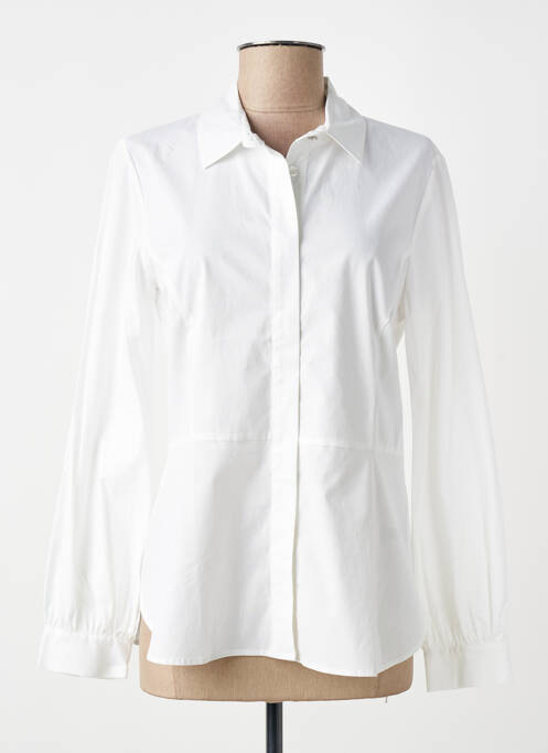 Chemisier coupe cintrée manches longues blanc BLEU BLANC ROUGE femme