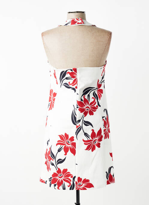 Robe mi-longue imprimé fleurs sans manche rouge TARA JARMON femme