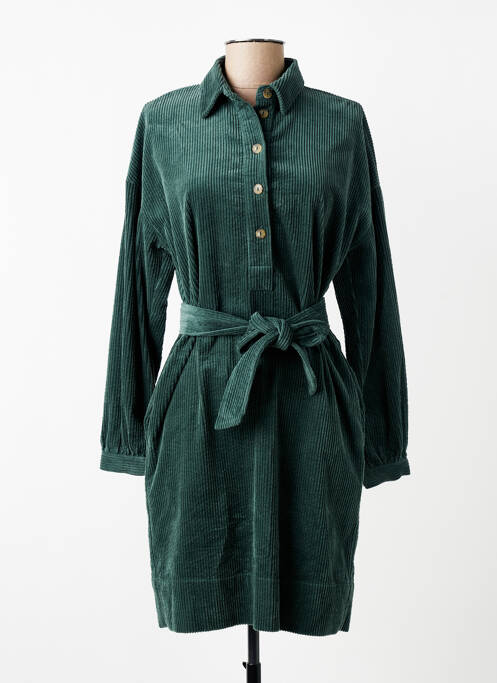 Robe mi-longue manches longues manches longues vert RIVER WOODS femme