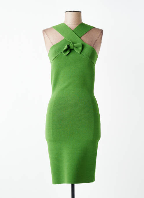 Robe mi-longue sans manche sans manche vert TARA JARMON femme