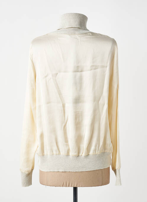 Top manches longues beige TRICOT CHIC femme
