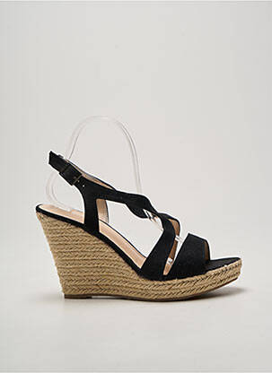 Espadrilles fermeture boucle(s) talon haut de 10cm et plus noir DAY-VINE femme