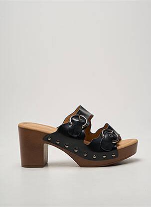 Mules/sabots fermeture boucle(s) talon de 7 à 9cm noir SOON HER femme