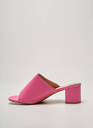 Mules/sabots bout ouvert talon de 4 à 6cm rose DAY-VINE femme
