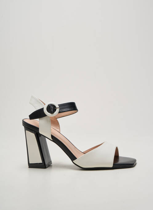 Sandales/nu pieds talon bottier talon de 7 à 9cm blanc JEEINI femme
