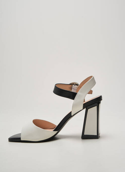 Sandales/nu pieds talon bottier talon de 7 à 9cm blanc JEEINI femme
