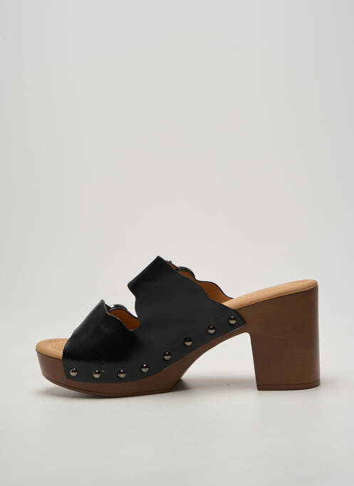 Mules/sabots fermeture boucle(s) talon de 7 à 9cm noir SOON HER femme