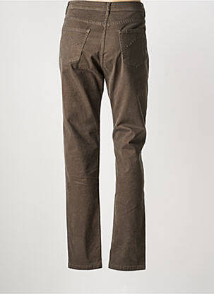Pantalon droit stretch taille normale vert IMPAQT femme