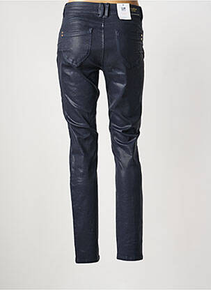 Pantalon slim tissage enduit taille normale bleu C'EST BEAU LA VIE femme