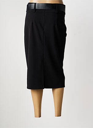 Jupe mi-longue taille normale noir DANIELA femme
