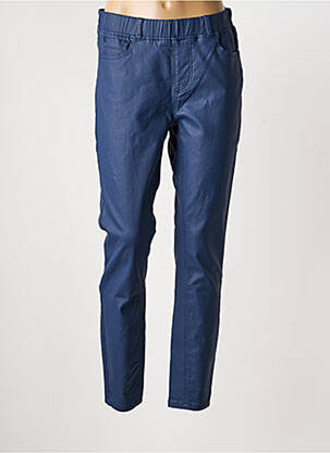 Pantalon slim taille élastique taille normale bleu CISO femme