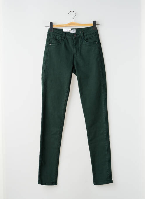 Pantalon slim stretch taille normale vert C'EST BEAU LA VIE femme