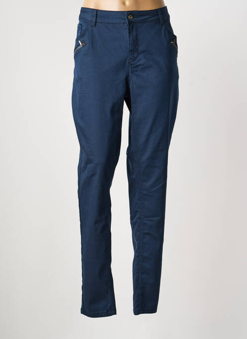 Pantalon droit stretch taille normale bleu JENSEN femme