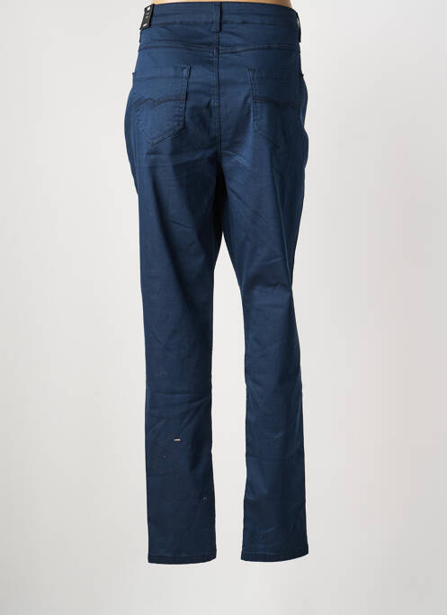 Pantalon droit stretch taille normale bleu JENSEN femme