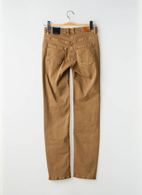 Pantalon slim stretch taille normale marron TONI femme