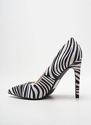 Escarpins bout pointu talon haut de 10cm et plus blanc IDEAL SHOES femme