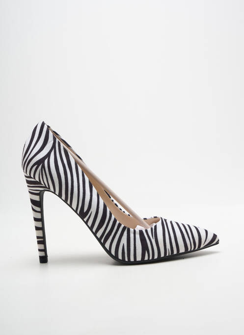 Escarpins bout pointu talon haut de 10cm et plus blanc IDEAL SHOES femme