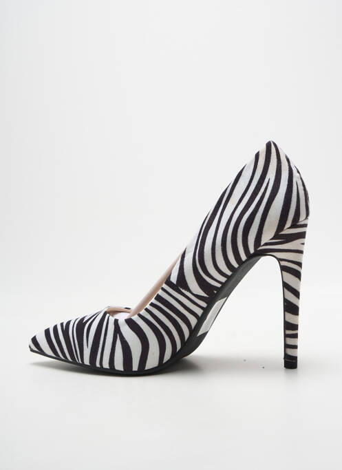 Escarpins bout pointu talon haut de 10cm et plus blanc IDEAL SHOES femme