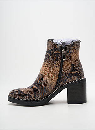 Bottines/boots bout pointu talon de 4 à 6cm marron POTI PATI femme