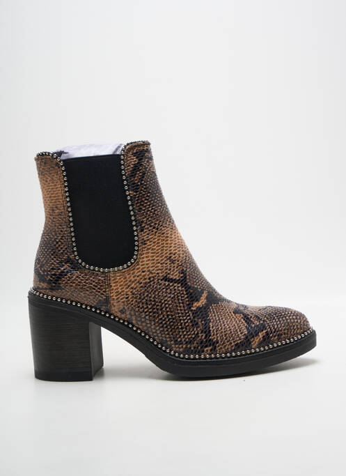 Bottines/boots bout pointu talon de 4 à 6cm marron POTI PATI femme