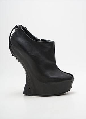 Sandales/nu pieds tissage satiné talon de 4 à 6cm noir CINZIA ARANIA femme
