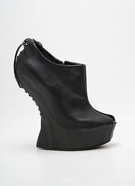 Sandales/nu pieds tissage satiné talon de 4 à 6cm noir CINZIA ARANIA femme