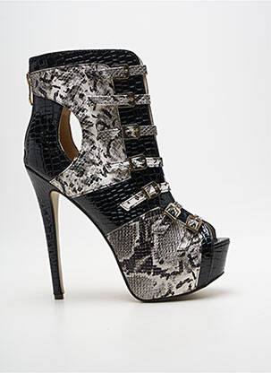 Sandales/nu pieds talon aiguille talon haut de 10cm et plus noir SERGIO TODZI femme