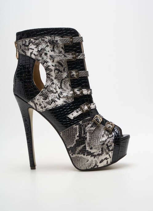 Sandales/nu pieds bout ouvert talon haut de 10cm et plus noir SERGIO TODZI femme