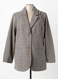 Manteau court coupe droite sans capuche gris CISO femme