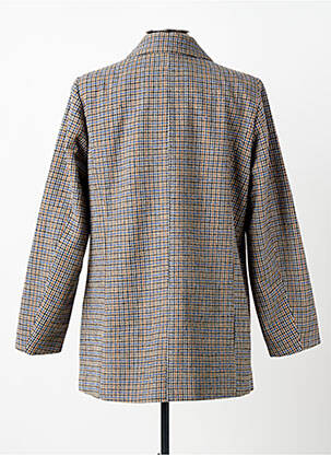 Manteau court coupe droite sans capuche gris CISO femme