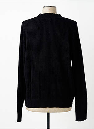Pull coupe droite manches longues noir C'EST BEAU LA VIE femme